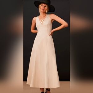 By Anthropologie Sleeveless V-Neck A-Line Dress Size 4